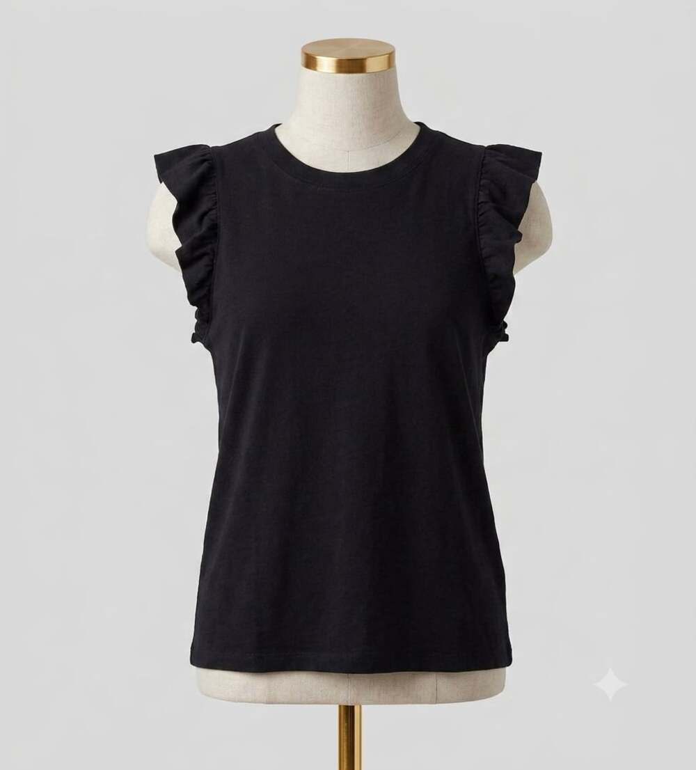 M - Nation Los Angeles Paulette Ruffle Tank Top